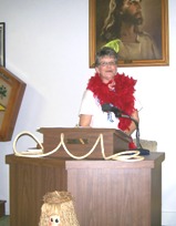 Worthy Matron Jan Lambert, Jephthah #116, Worden, Friendship Night, April 20, 2009