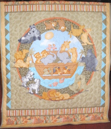 Noah's Ark Quilted Wall Hanging at Secretary's Desk, Vista #44 OV, 9/18/09