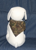 Stuffed Dog modeling Real Tree Camo