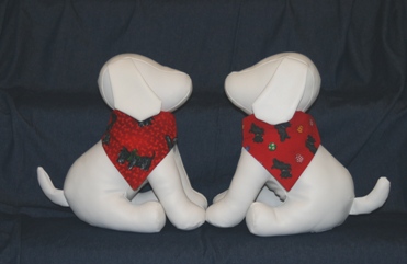 Stuffed Dogs modeling Scottie Dogs - Plaid - Play Ball