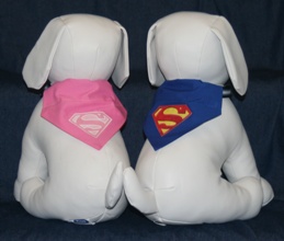 Stuffed Dogs modeling Super Dog Bandanas
