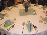 Table Setting for Table 26, Hands Across the Border, Worley, Idaho 5/1/10