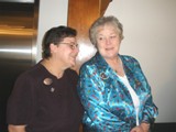 PGM Jeanine Cole and PGM Polly Hanson, GGCCM Credentials, Masonic Home Tea, 9/12/09
