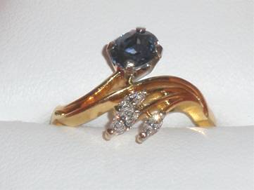 Sapphire/Diamond Ring